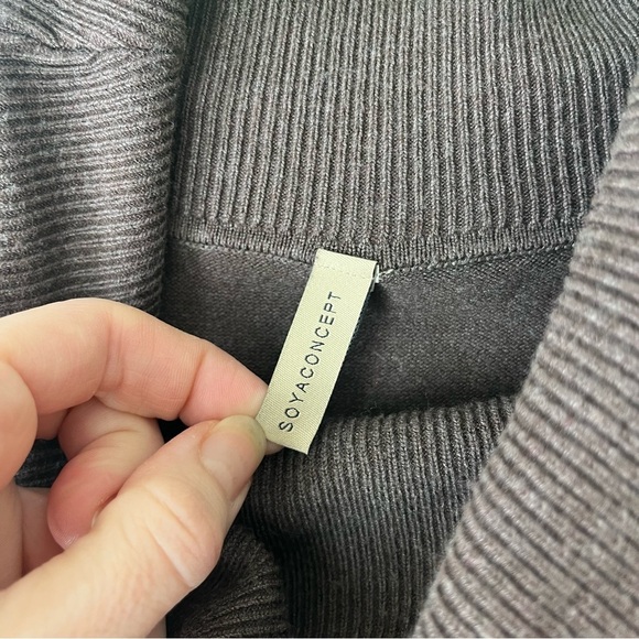 Soya Concept cowl neck sweater ribbed, soft small winter casual - Picture 3 of 10